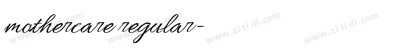 mothercare regular字体转换 mothercare regular字体转换